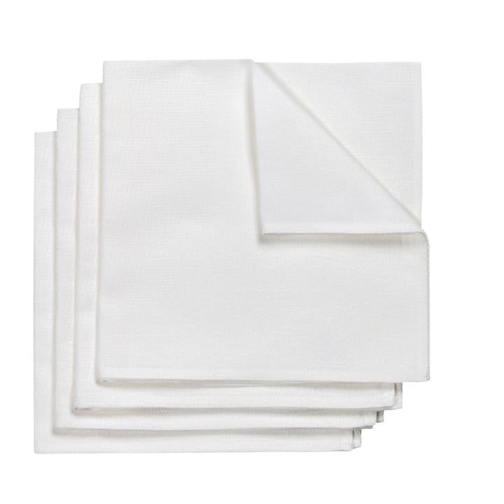 Metric napkin 47x47 cm 4-pack, White NJRD