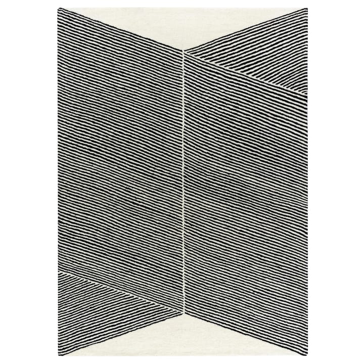 Rectangles wool rug natural white - 200x300 cm - NJRD