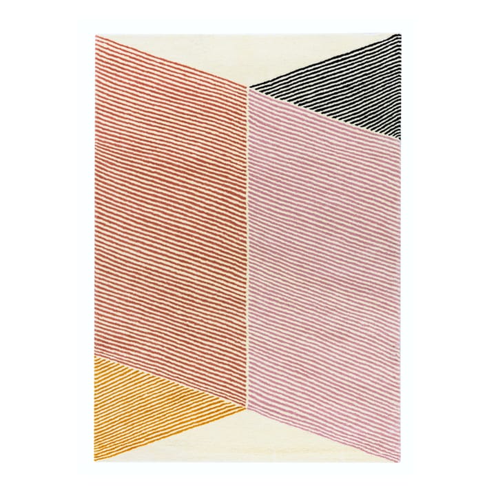 Rectangles wool rug pink, 170x240 cm NJRD