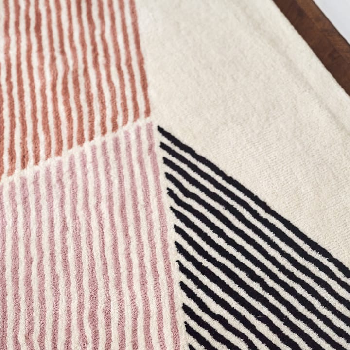 Rectangles wool rug pink, 170x240 cm NJRD