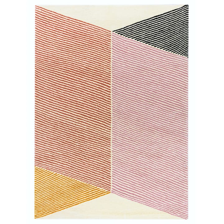 Rectangles wool rug pink, 200x300 cm NJRD