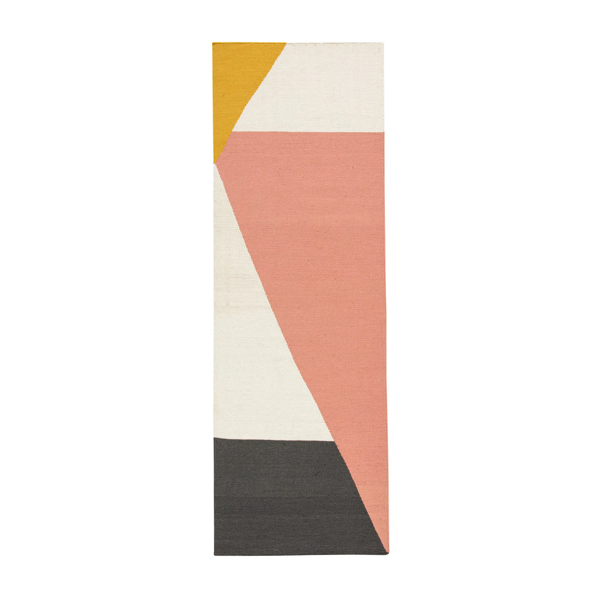 Stripes blocks kelim rug pink, 80x240 cm NJRD