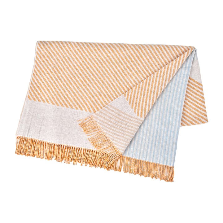 Stripes cotton throw, Yellow NJRD