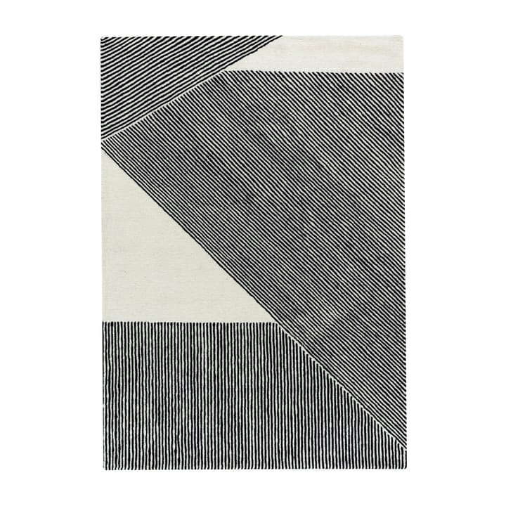 Stripes wool rug natural white, 170x240 cm NJRD