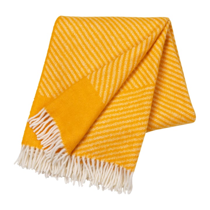 Stripes wool throw 130x185 cm, Yellow NJRD