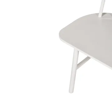 VIOR bench with backrest - White-lacquered oak - NJRD