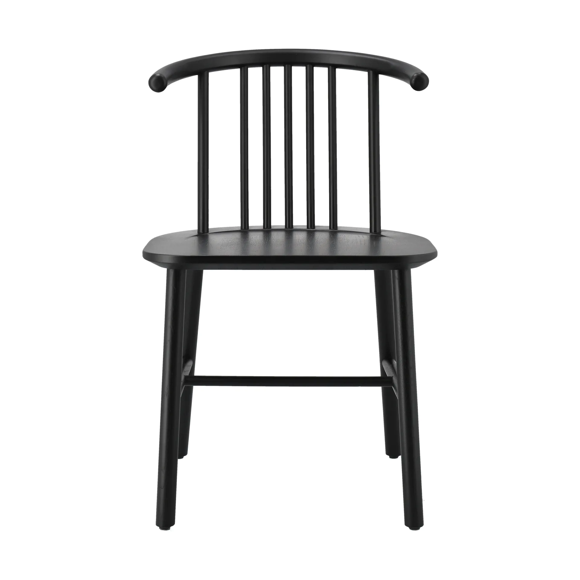 VIOR dining chair, Black lacquered oak NJRD