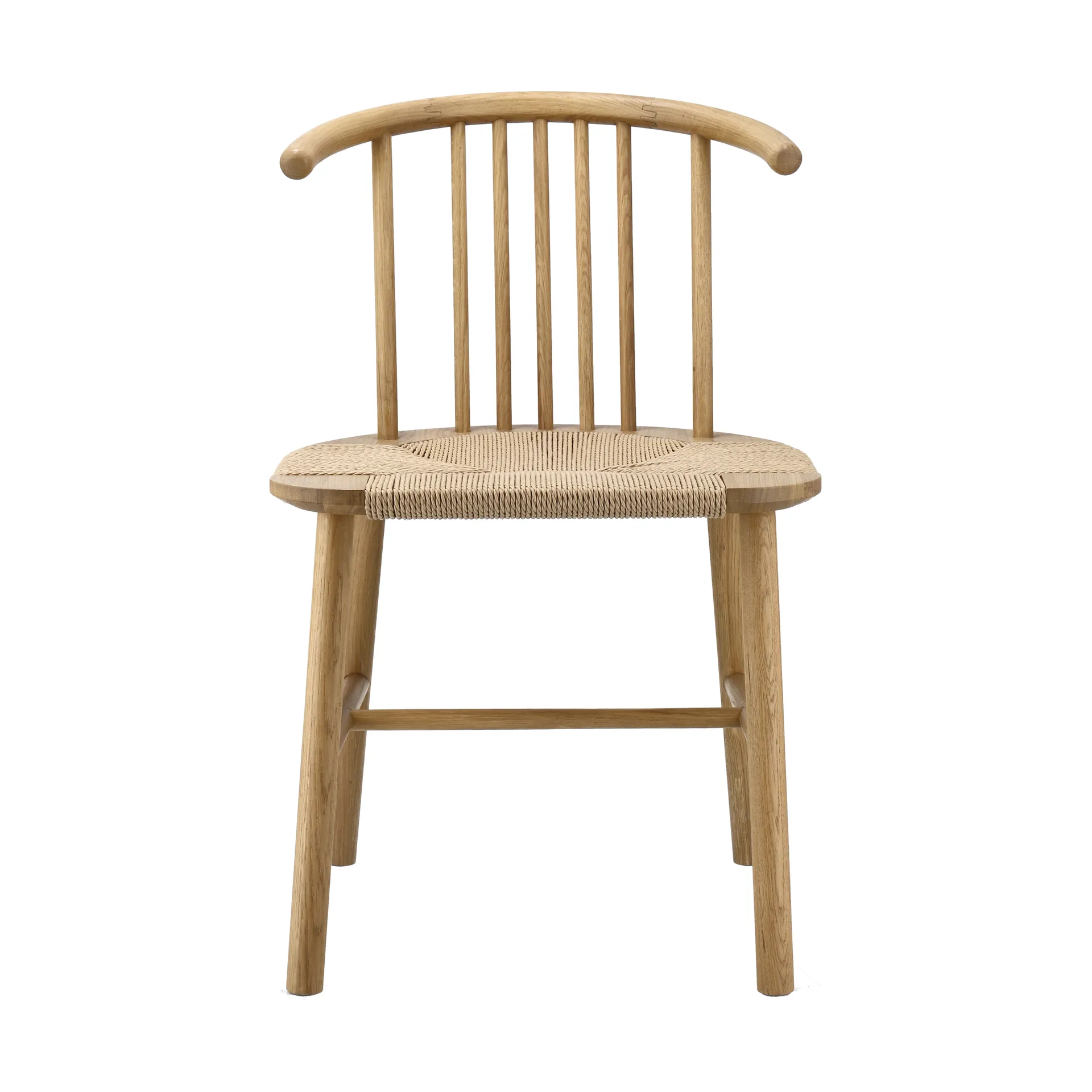 VIOR dining chair wicker seat, Lacquered oak-nature NJRD