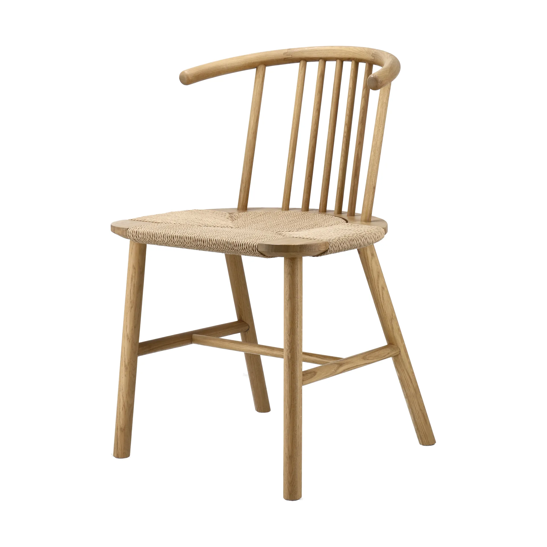 VIOR dining chair wicker seat, Lacquered oak-nature NJRD