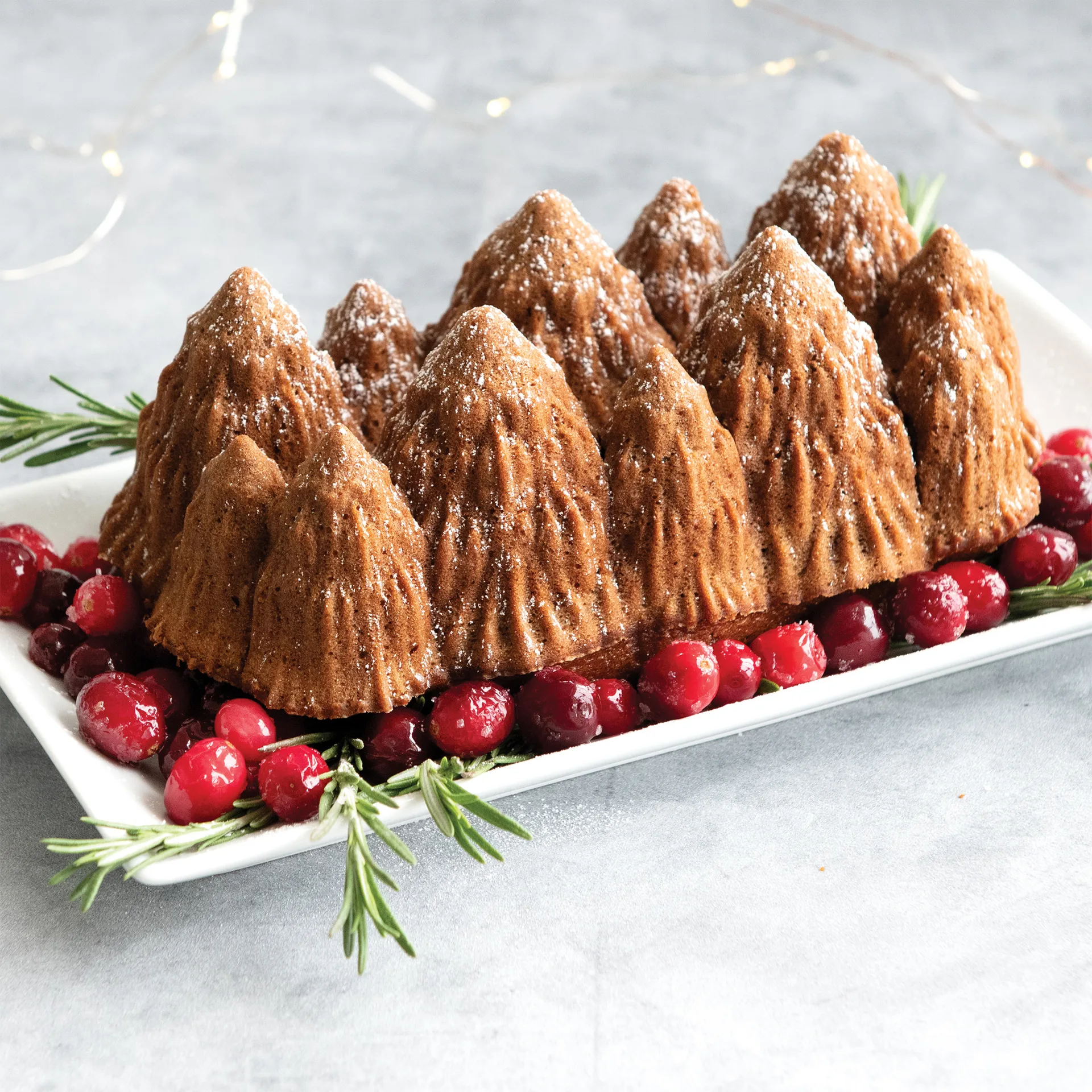 Nordic Ware Alpine Forest baking pan, Silver Nordic Ware