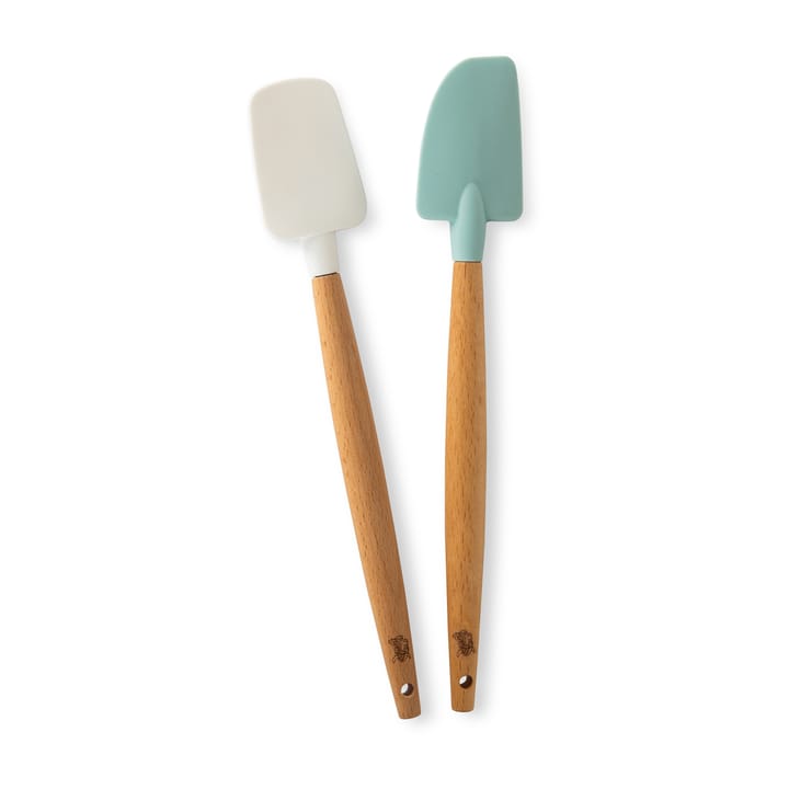 Nordic Ware mini spatular beech wood 2-pack, White.blue Nordic Ware