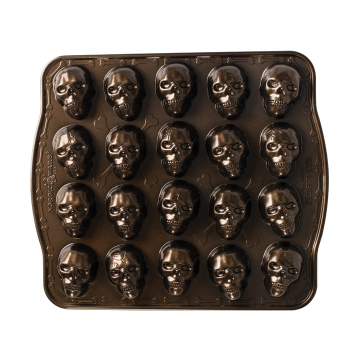 Nordic Ware Skull Bites baking tin, Bronze Nordic Ware