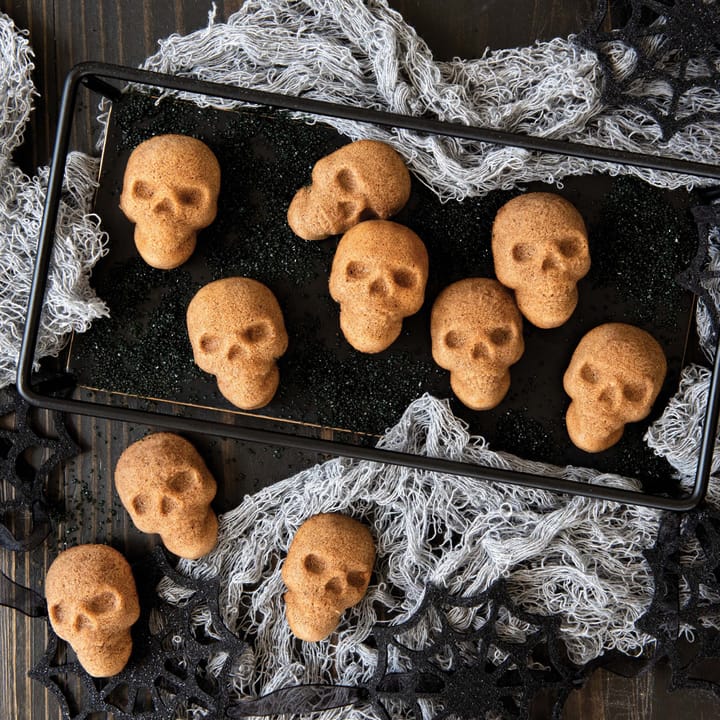 Nordic Ware Skull Bites baking tin, Bronze Nordic Ware