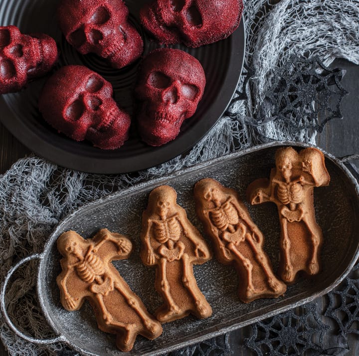 Nordic Ware Spooky Skeleton baking tin, Bronze Nordic Ware