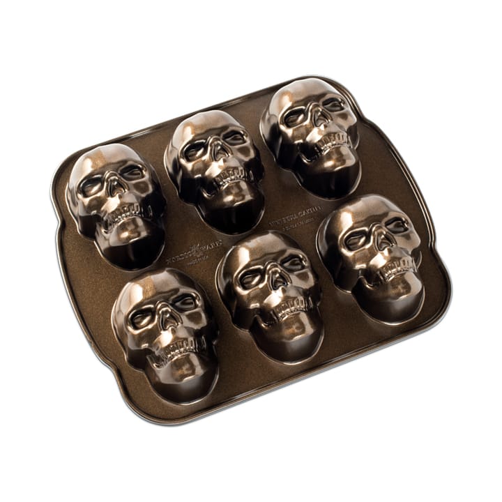 Skull-shaped Cake Mold 30x25 cm, Brown Nordic Ware