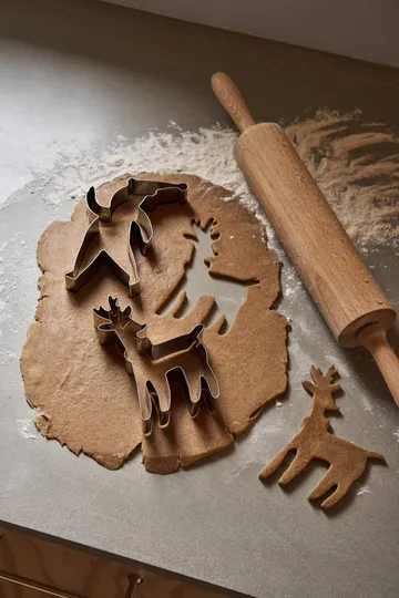 BAKE gingerbread cutter - Santa & Reindeer, 2 pieces - Nordwik