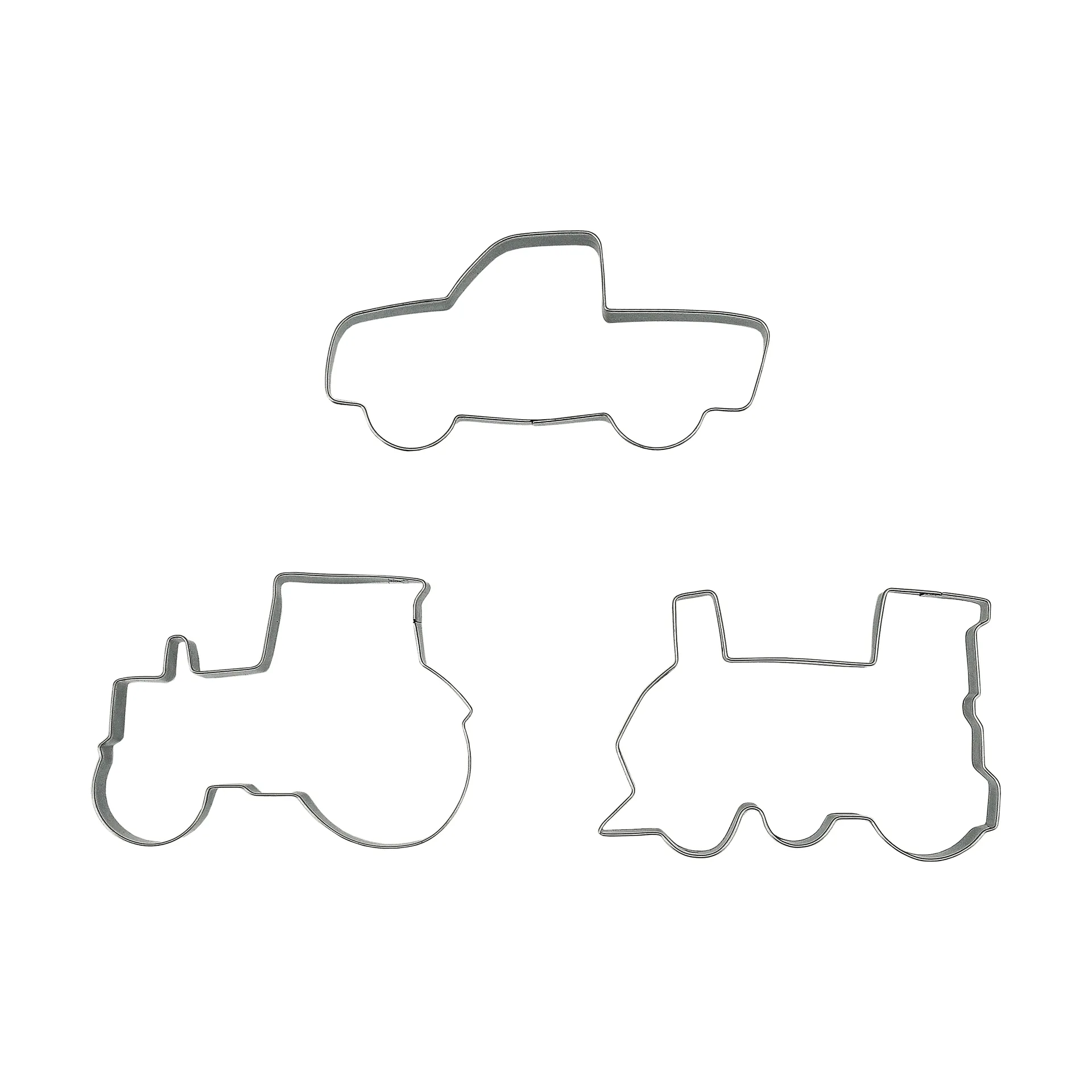 BAKE gingerbread cutter, Vehicles, 3 pieces Nordwik