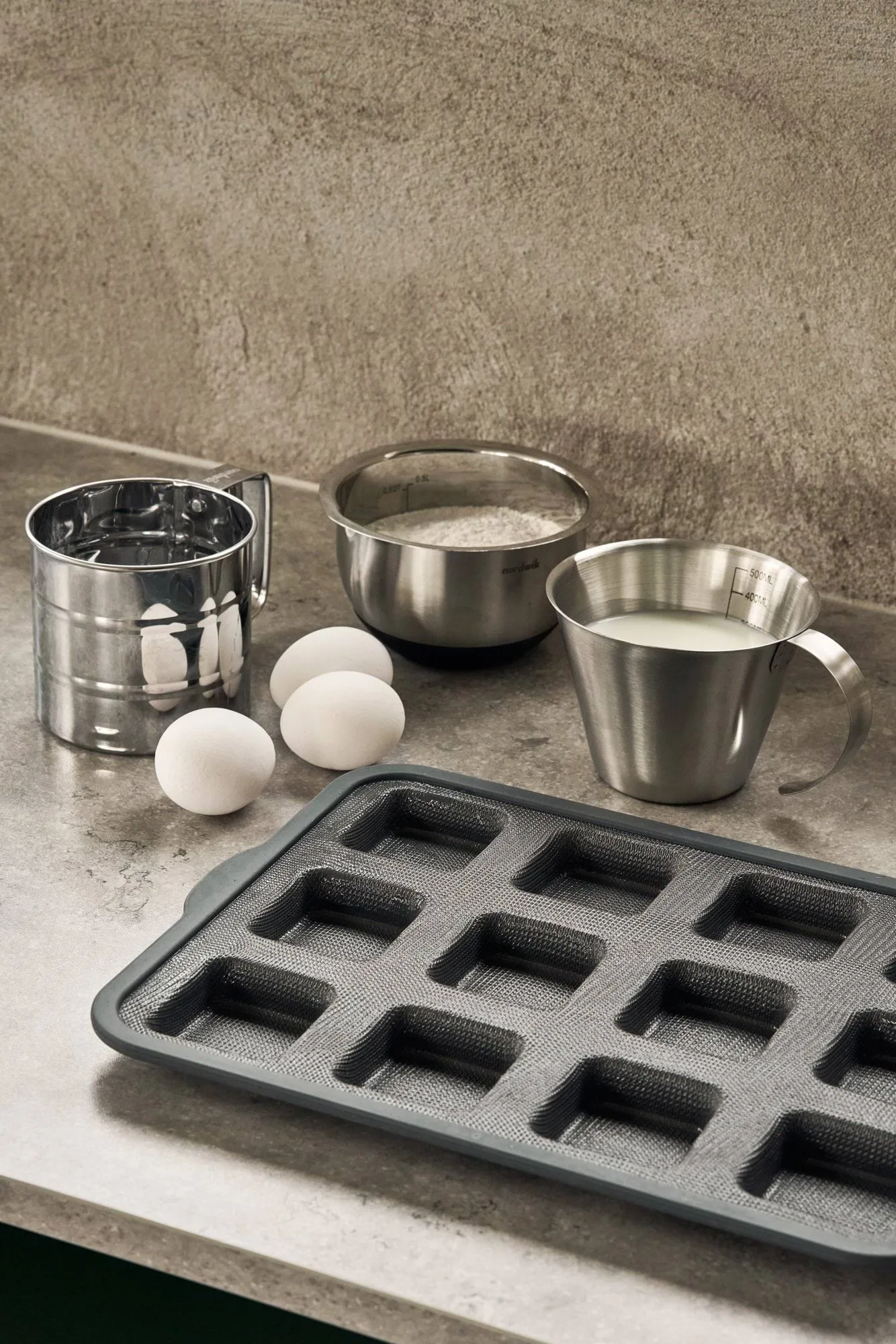 BAKE silicone mould with reinforced frame, Rectangular, 6 pcs, 36x26 cm Nordwik
