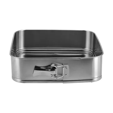 BAKE springform tin - Square, stainless steel, 26x26 cm - Nordwik
