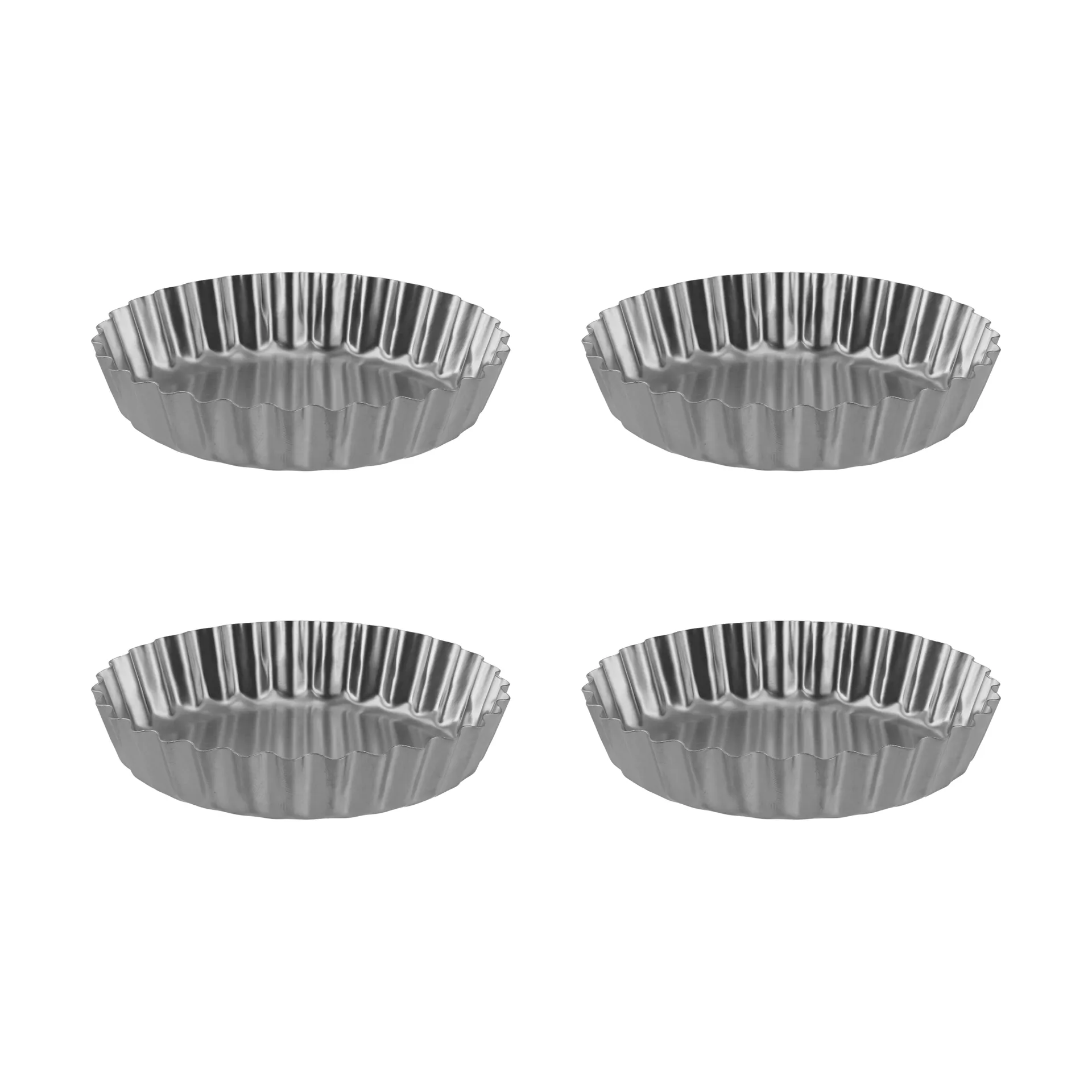 BAKE tartlet tin, Stainless steel, 4 pieces Nordwik