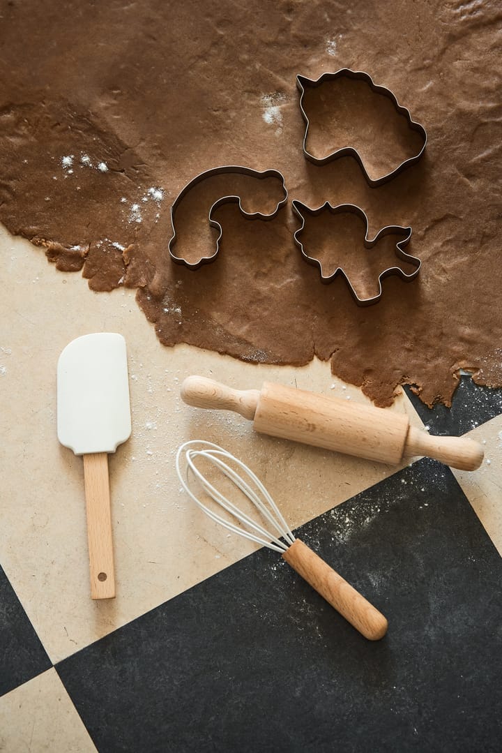 Nordwik baking utensils in silicone for children 3-pieces, Cream Nordwik