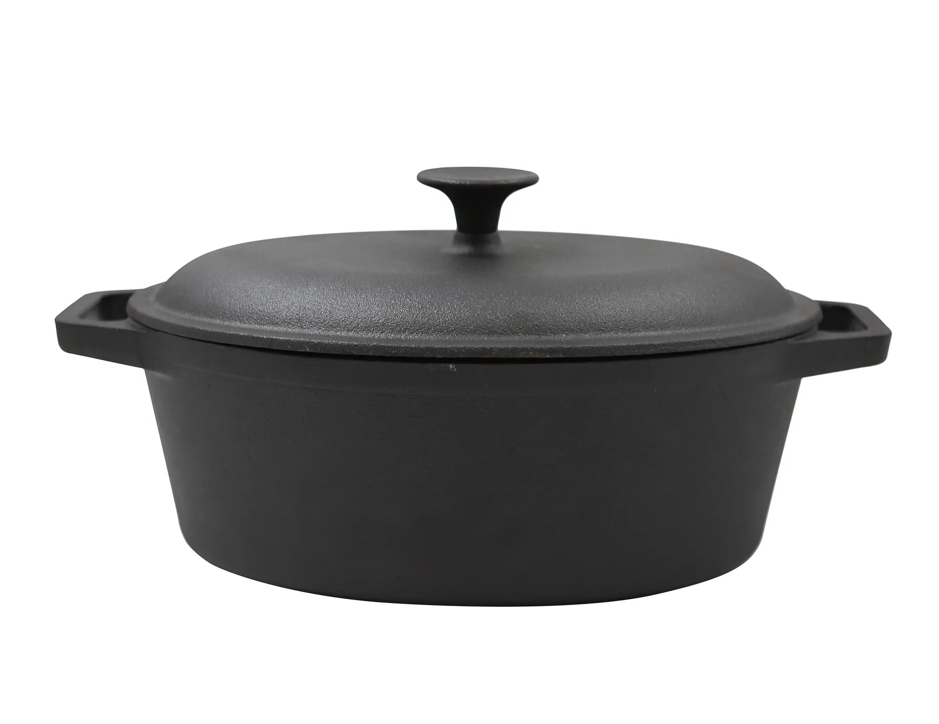 Nordwik cast iron casserole oval 4 l, Black Nordwik
