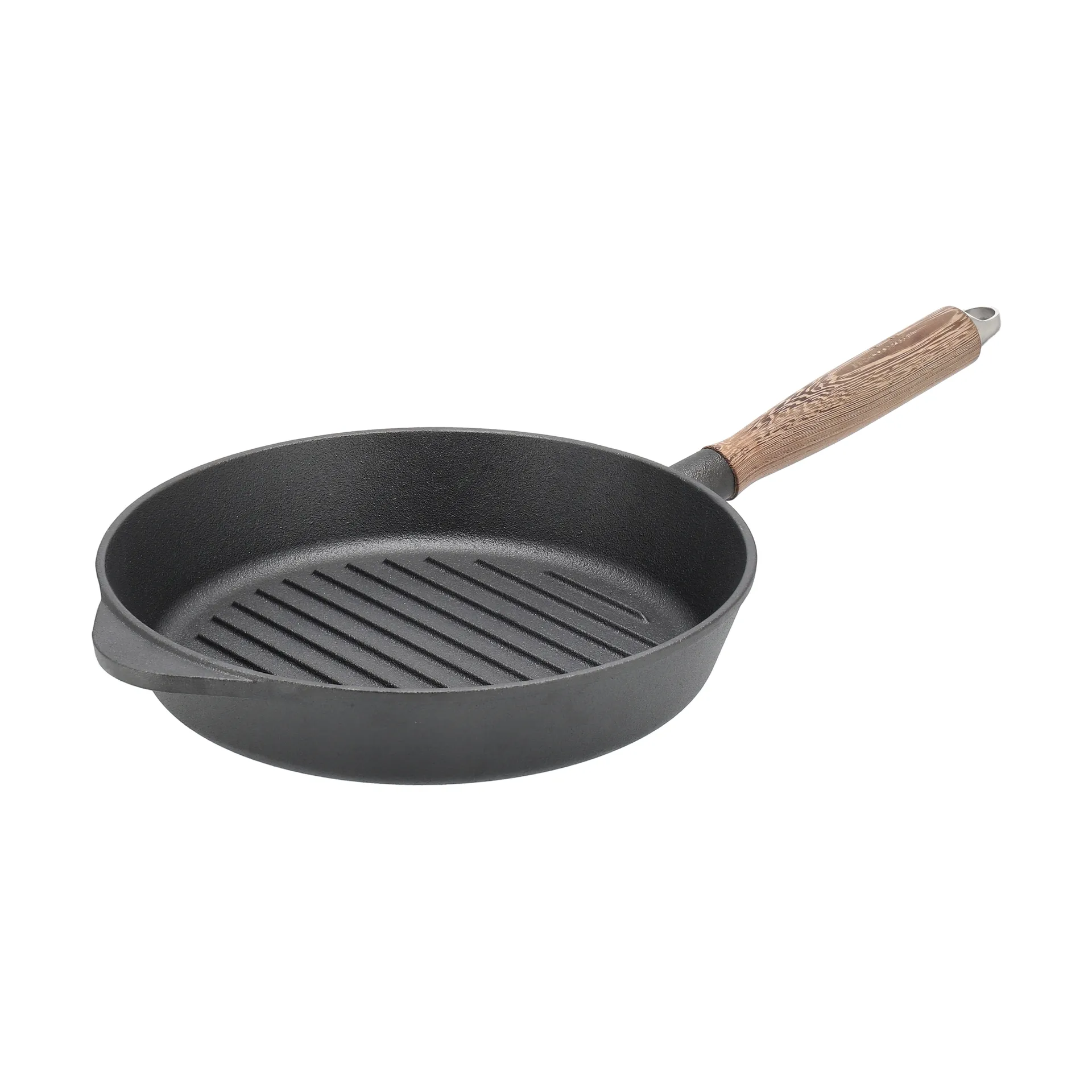 Nordwik cast iron grill pan with wooden handle, 28 cm Nordwik