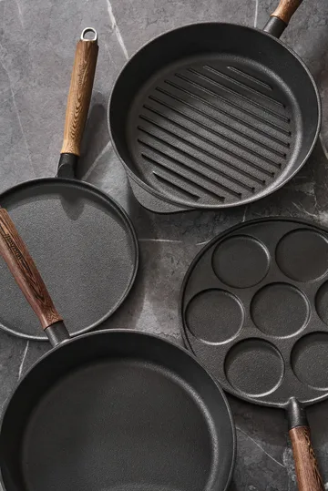 Nordwik cast iron pancake pan with wooden handle - 23 cm - Nordwik