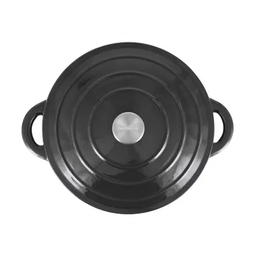 Nordwik cast iron pot round 5 l - Black-silver - Nordwik