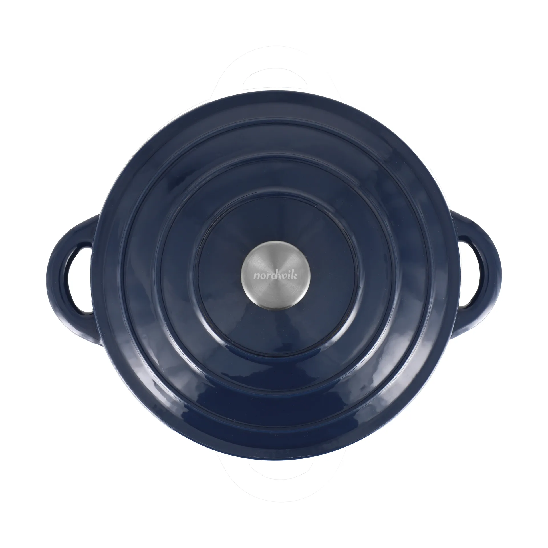 Nordwik cast iron pot round 5 l, Dark Blue Nordwik