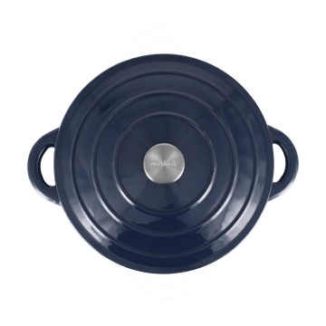 Nordwik cast iron pot round 5 l - Dark Blue - Nordwik