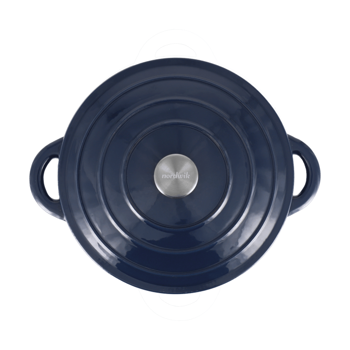 Nordwik cast iron pot round 5 l, Dark Blue Nordwik