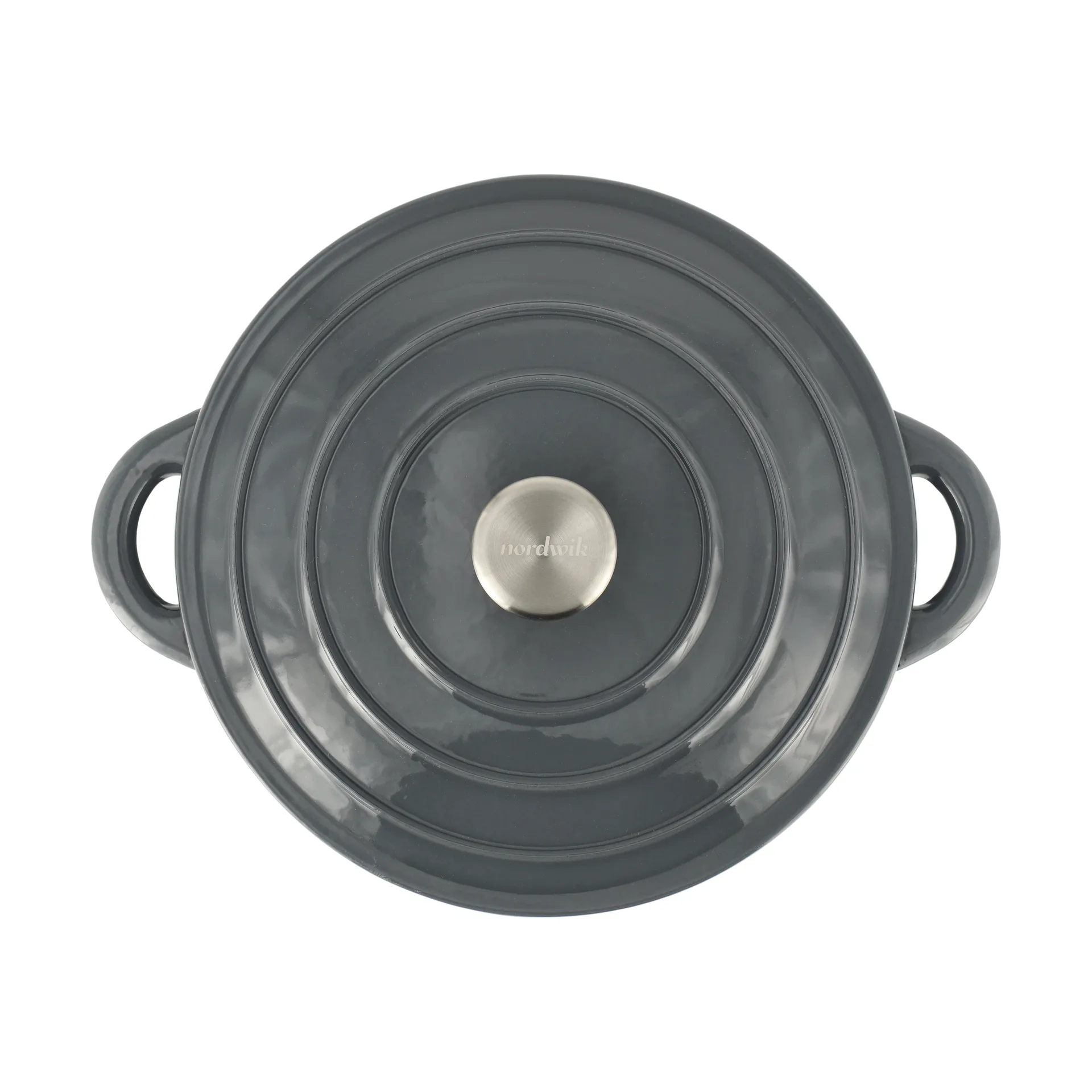 Nordwik cast iron pot round 5 l, Grey Nordwik
