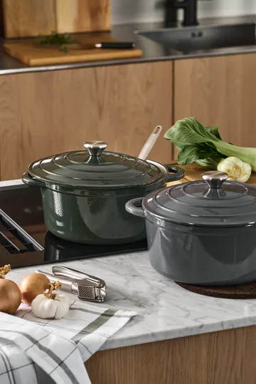 Nordwik cast iron pot round 5 l - Grey - Nordwik