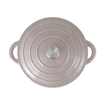 Nordwik cast iron pot round 5 l - Taupe - Nordwik