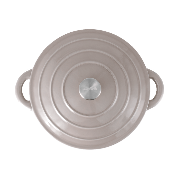 Nordwik cast iron pot round 5 l, Taupe Nordwik
