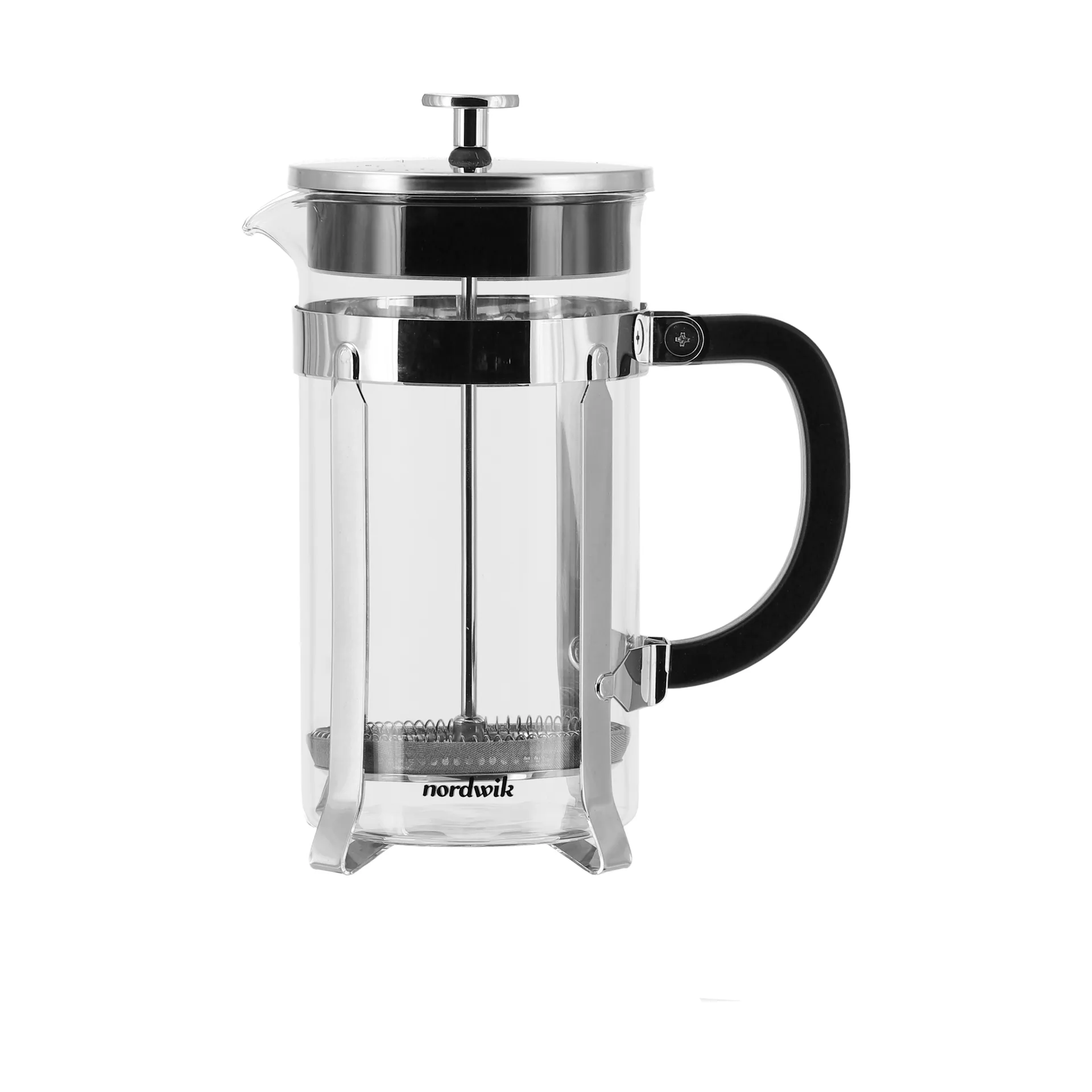 Nordwik coffee press 8 cups, Silver Nordwik