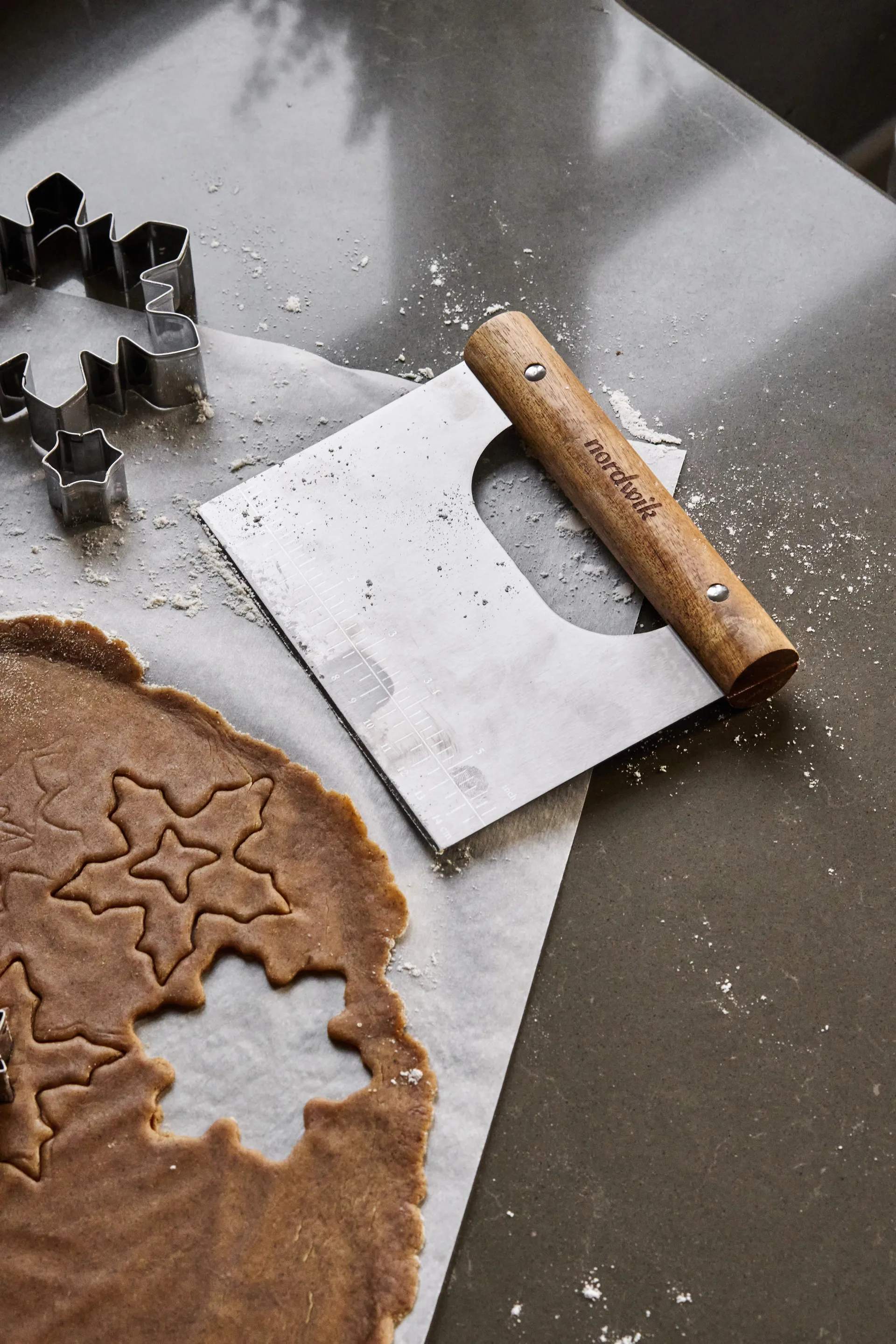 Nordwik dough scraper 15 cm, Acacia Nordwik