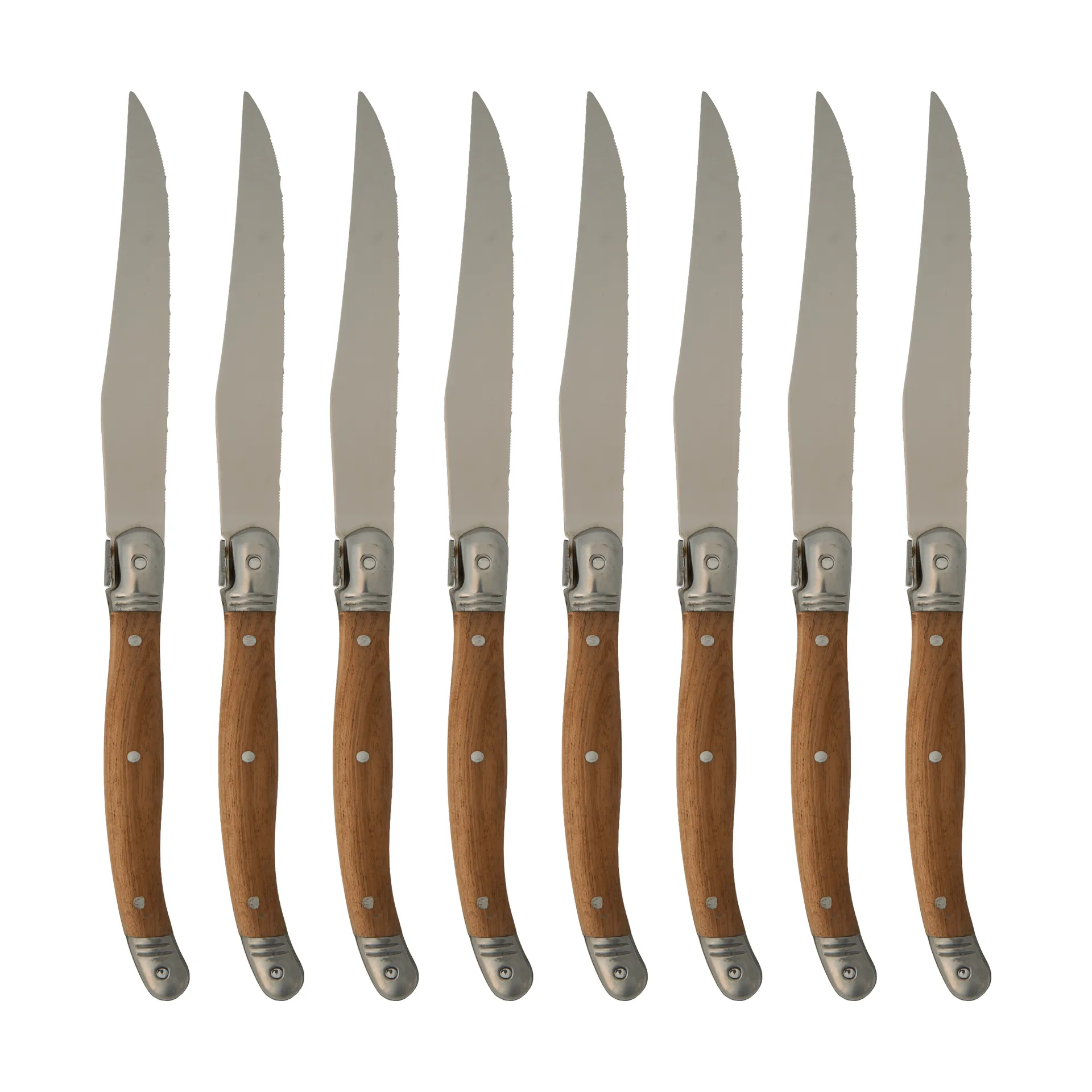 Nordwik French steak knife 8 pcs, Stainless steel-wood Nordwik