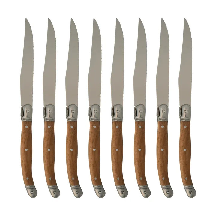 Nordwik French steak knife 8 pcs - Stainless steel-wood - Nordwik