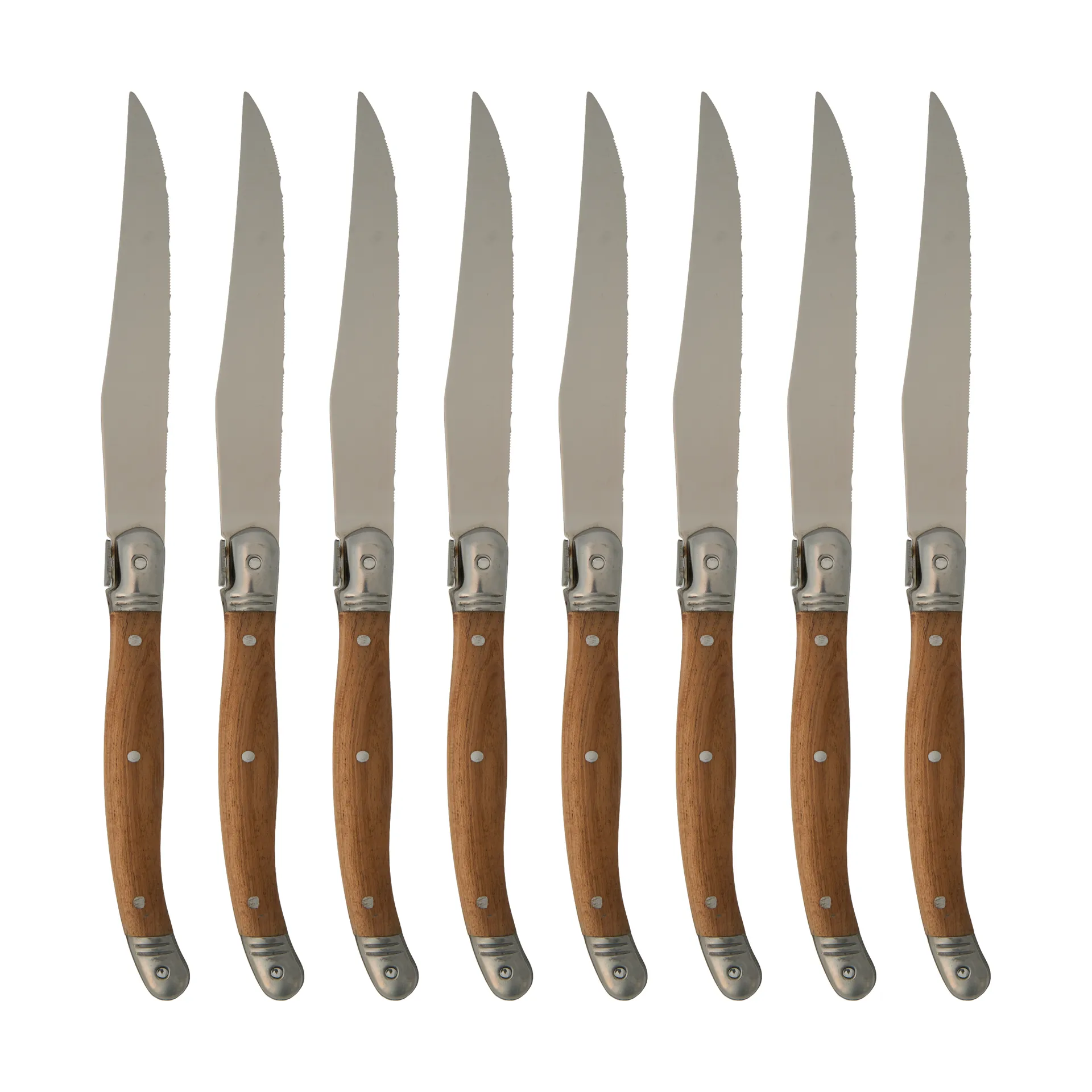 Nordwik French steak knife 8 pcs, Stainless steel-wood Nordwik