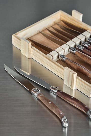 Nordwik French steak knife 8 pcs - Stainless steel-wood - Nordwik