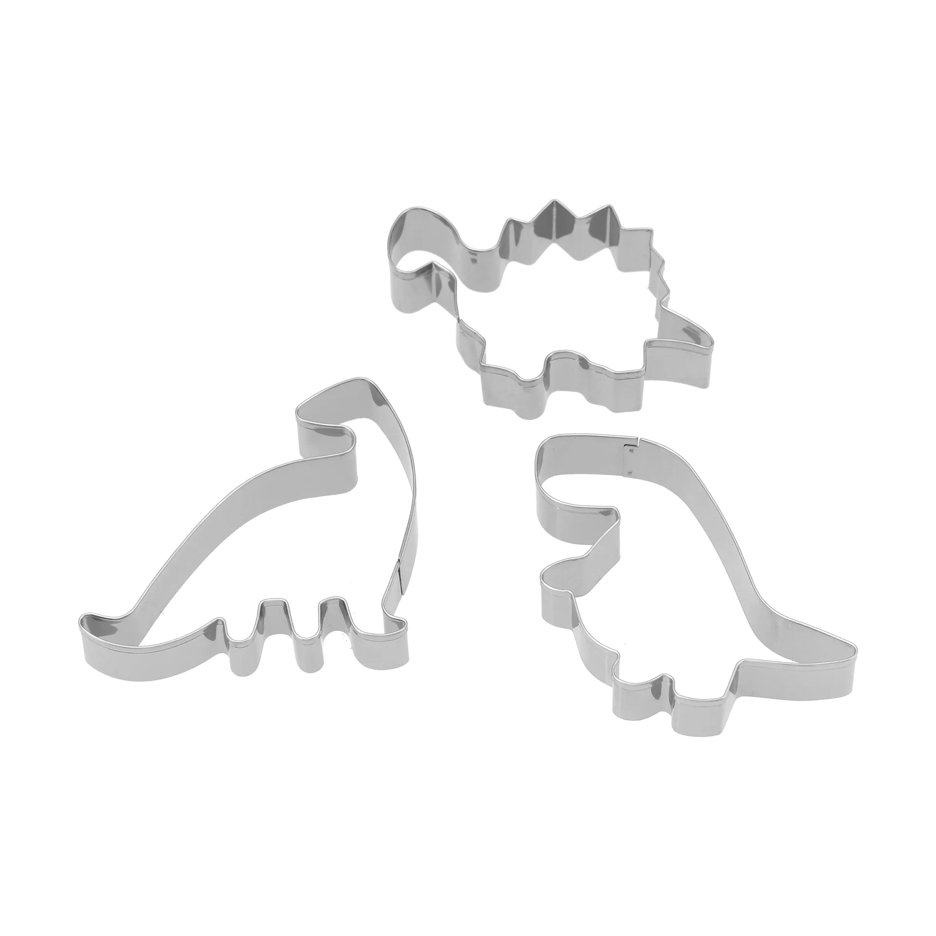 Nordwik gingerbread cutter dinosaur 3 piece set, Stainless steel Nordwik