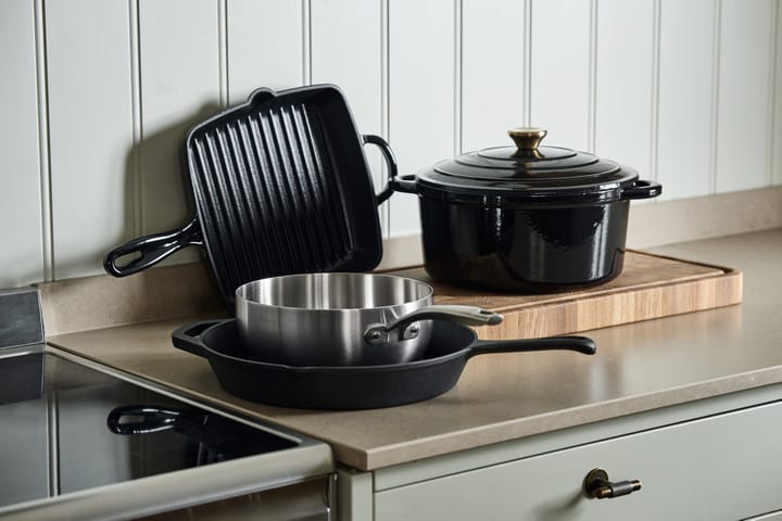 Nordwik grill pan 25x25 cm, Cast iron-black Nordwik