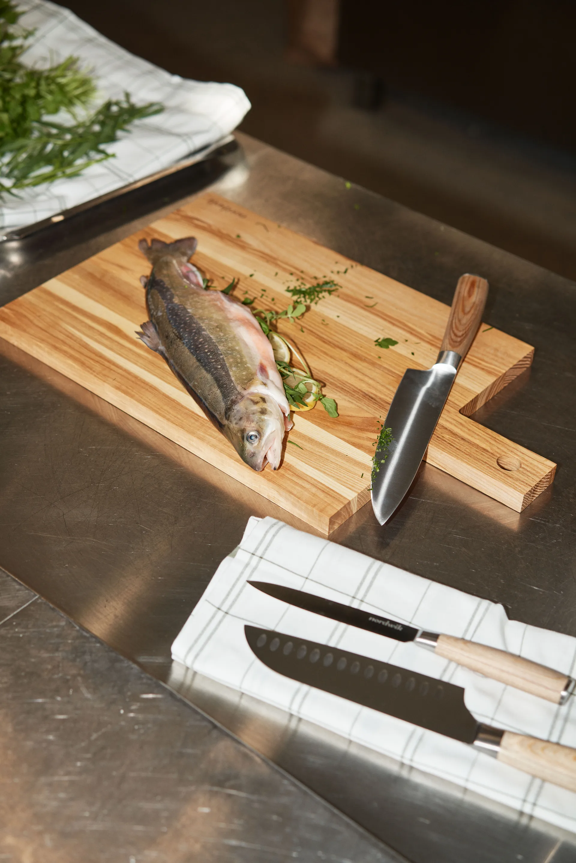 Nordwik knife set 3 piece, Pakka wood Nordwik