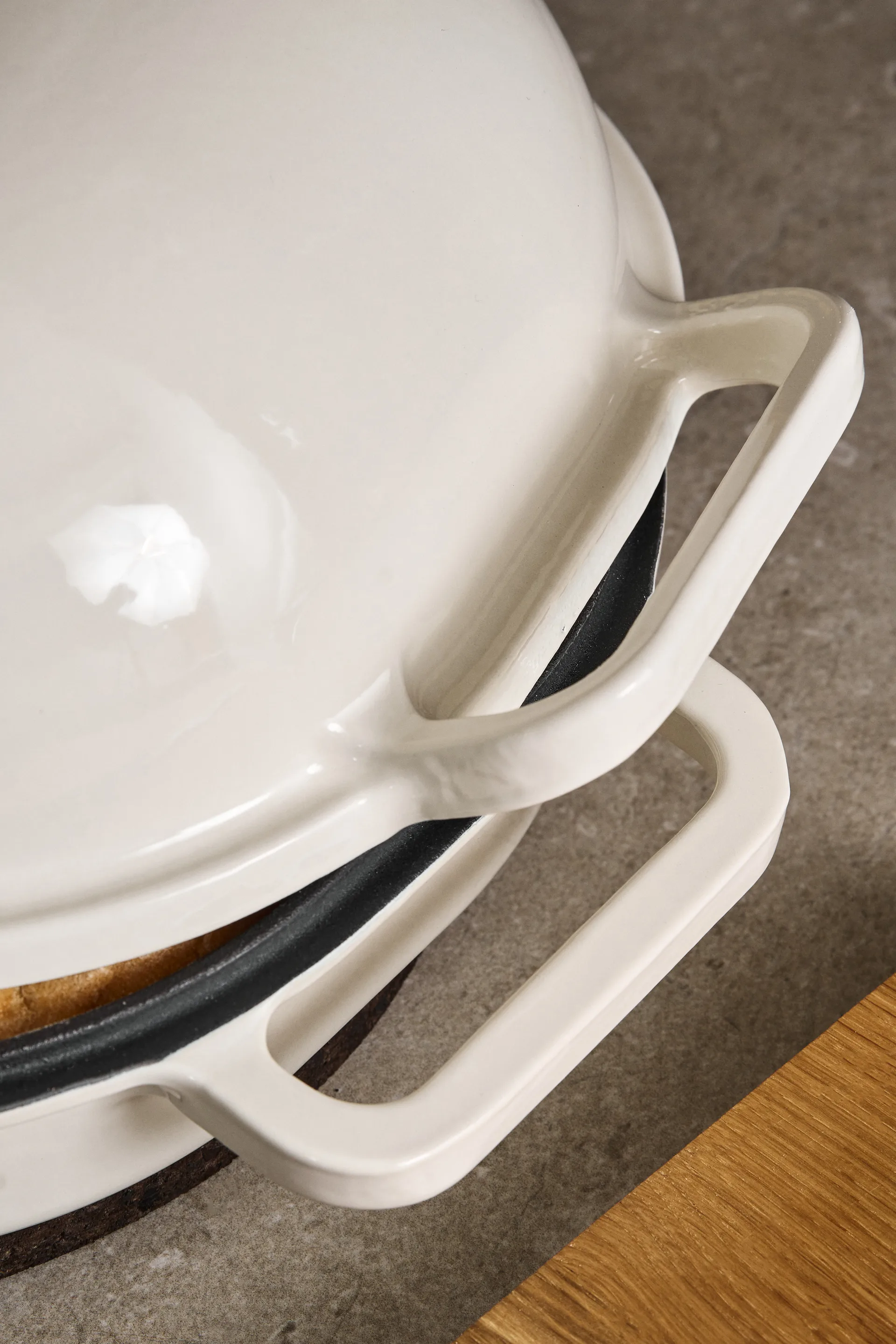 Nordwik Levain bread pan enameled 39x26 cm, Cream Nordwik