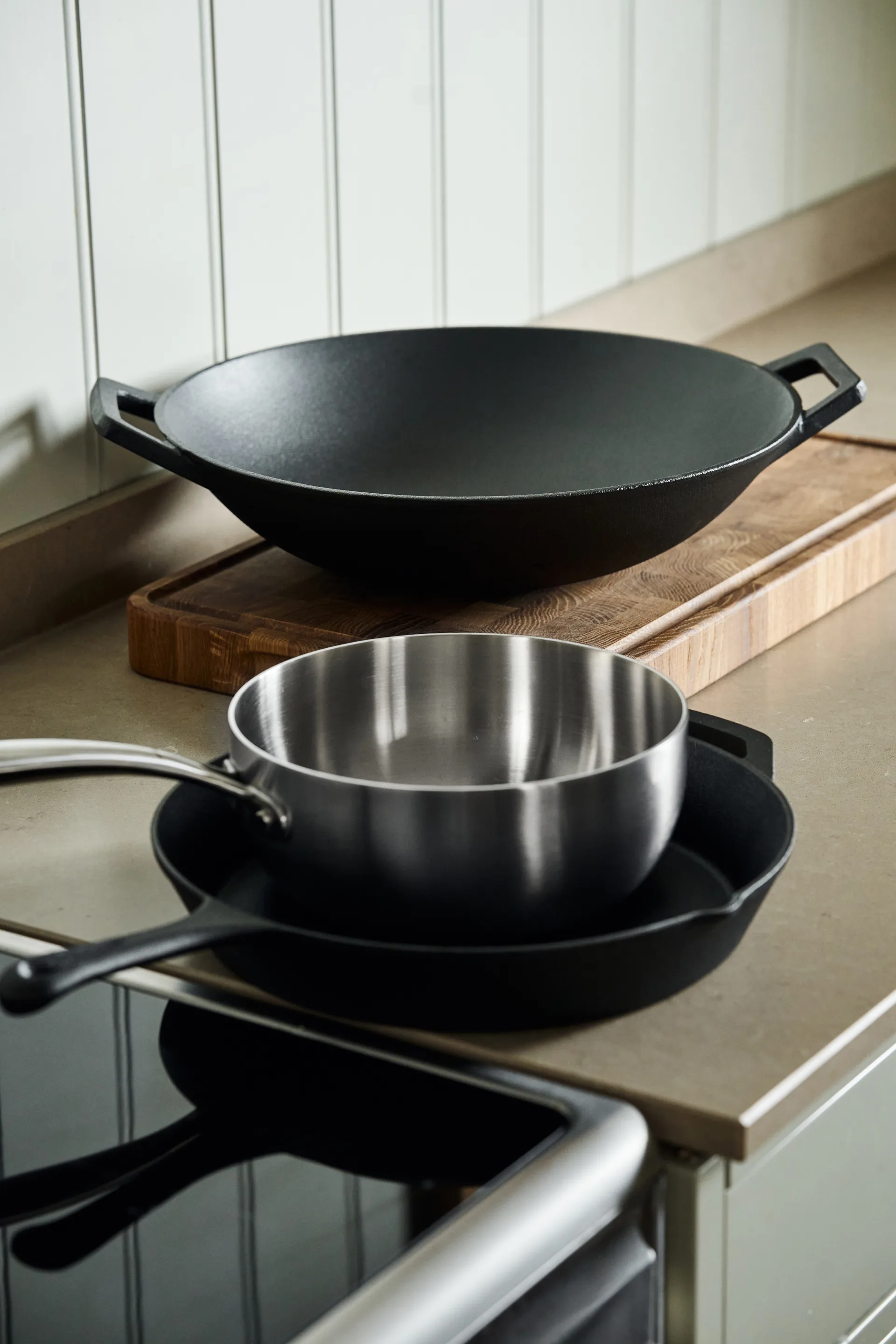 Nordwik wok pan Ø36 cm, Cast iron-black Nordwik