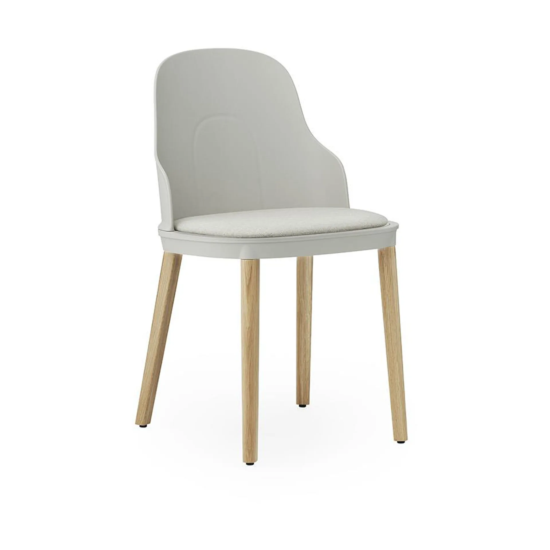 Allez chair with cushion and oak legs, Warm Grey Normann Copenhagen