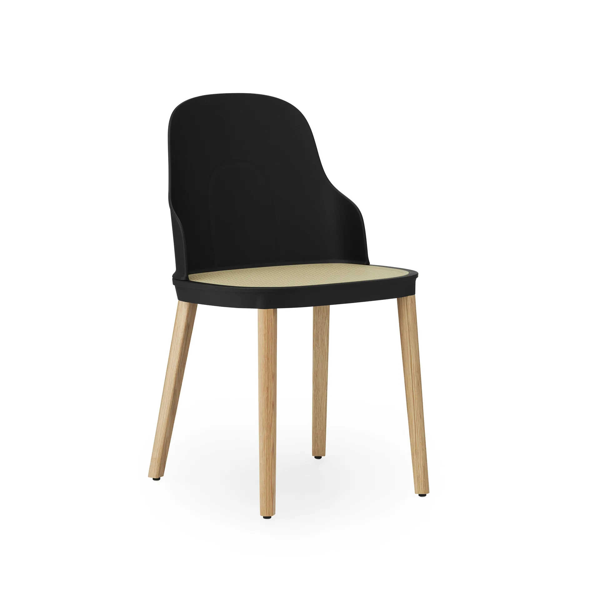 Allez moulded wicker chair, Black-oak Normann Copenhagen