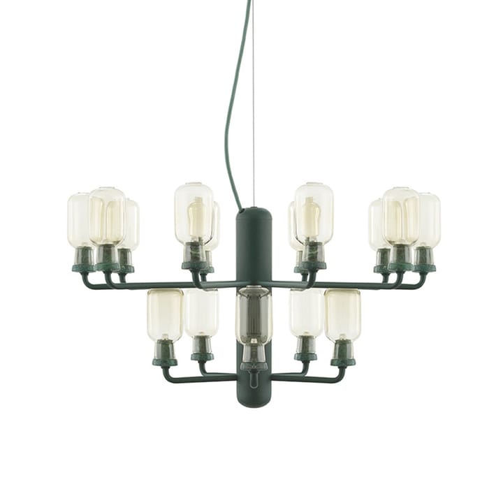 Amp chandelier - gold-green - Normann Copenhagen